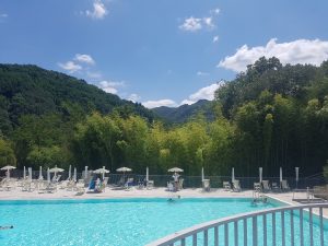 Public swimming pool at Bagni di Lucca
